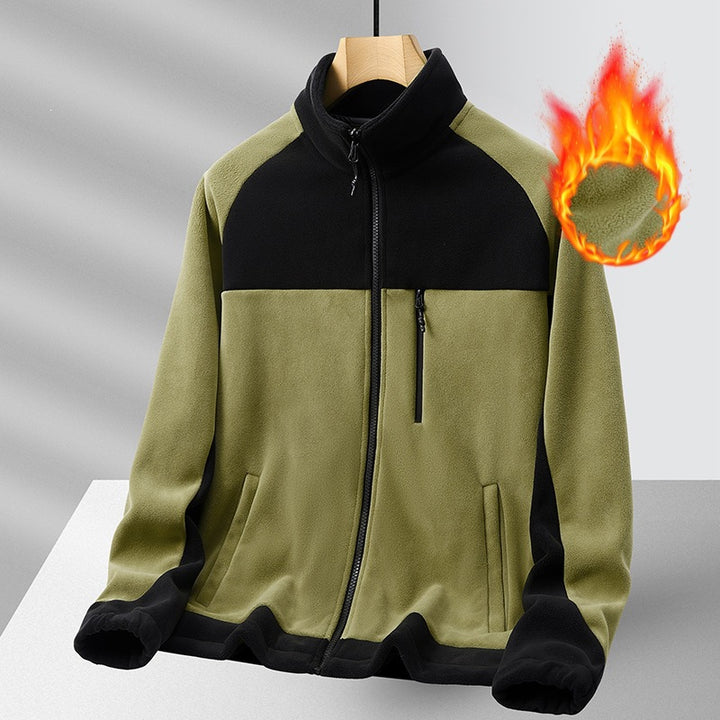 Herren Fleecejacke mit hohem Kragen Drune