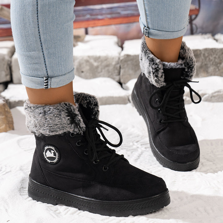 Damen gefütterte Winterstiefel Drune