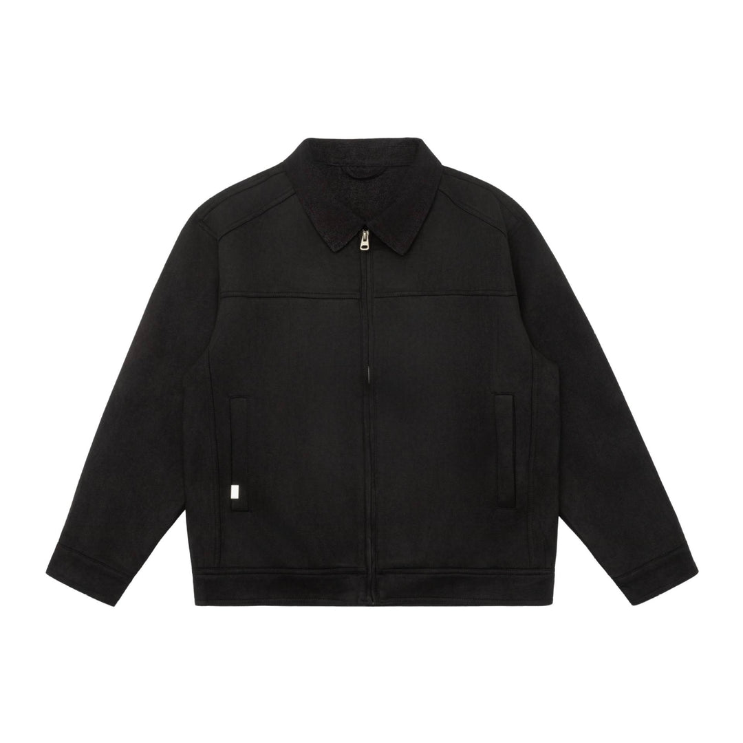 Herren Kurzblouson im Canvas-Workwear-Stil mit Cordkragen Drune
