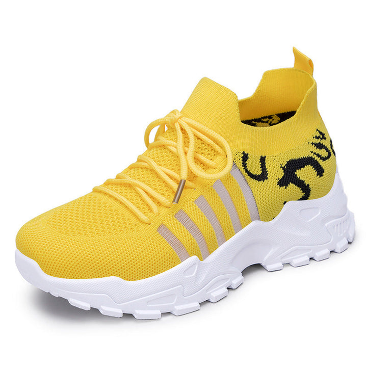 Damen Sportliche Atmungsaktive Sneakers mit elastischem Leisten und rutschfester Sohle Drune