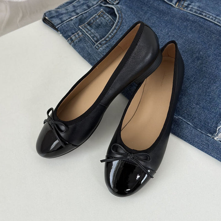 Damen Ballerinas mit zeitlosem Design und eleganter Schleifenapplikation Drune