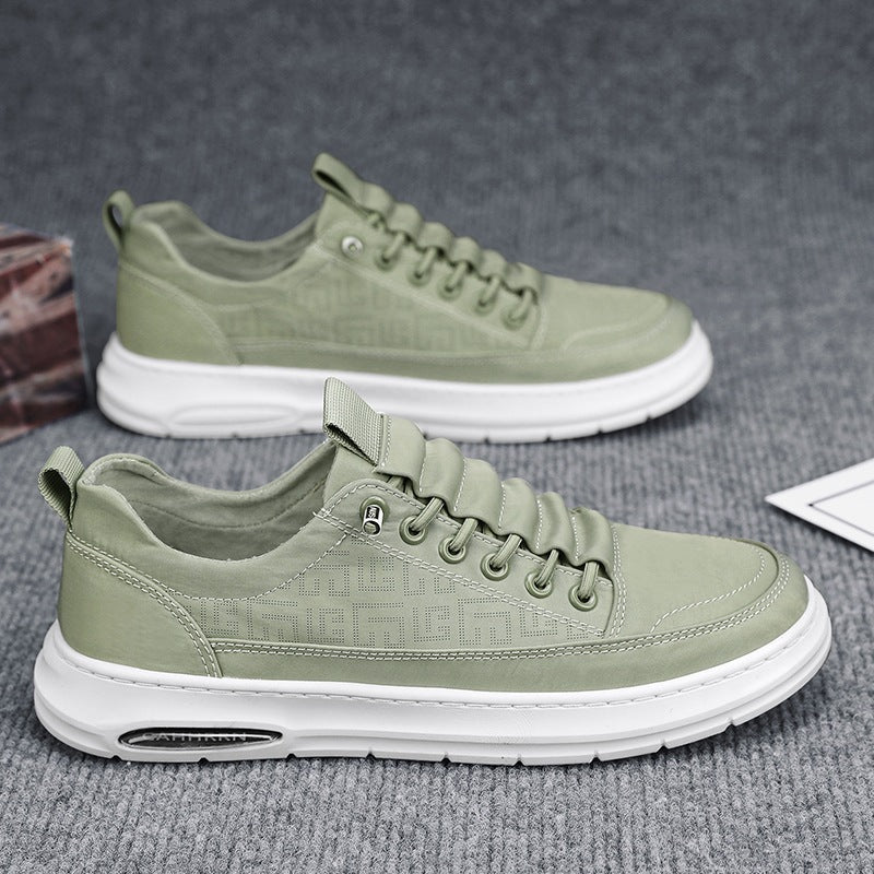 Herren Leichte Sneaker mit niedrigem Schnitt, geprägtem Muster, luftgepolsterter Sohle und gepolstertem Einstieg Drune
