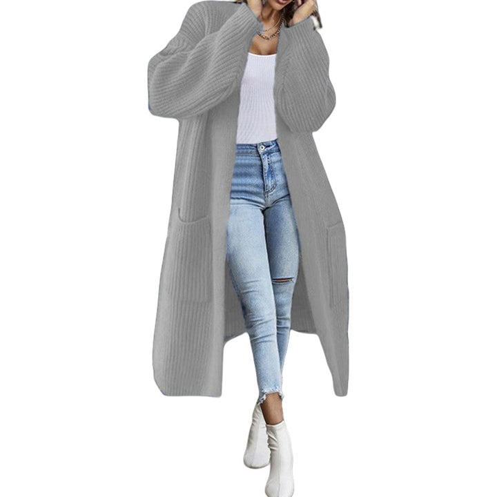 Damen Strickmantel mit tiefen Taschen und lässigem Schnitt Drune