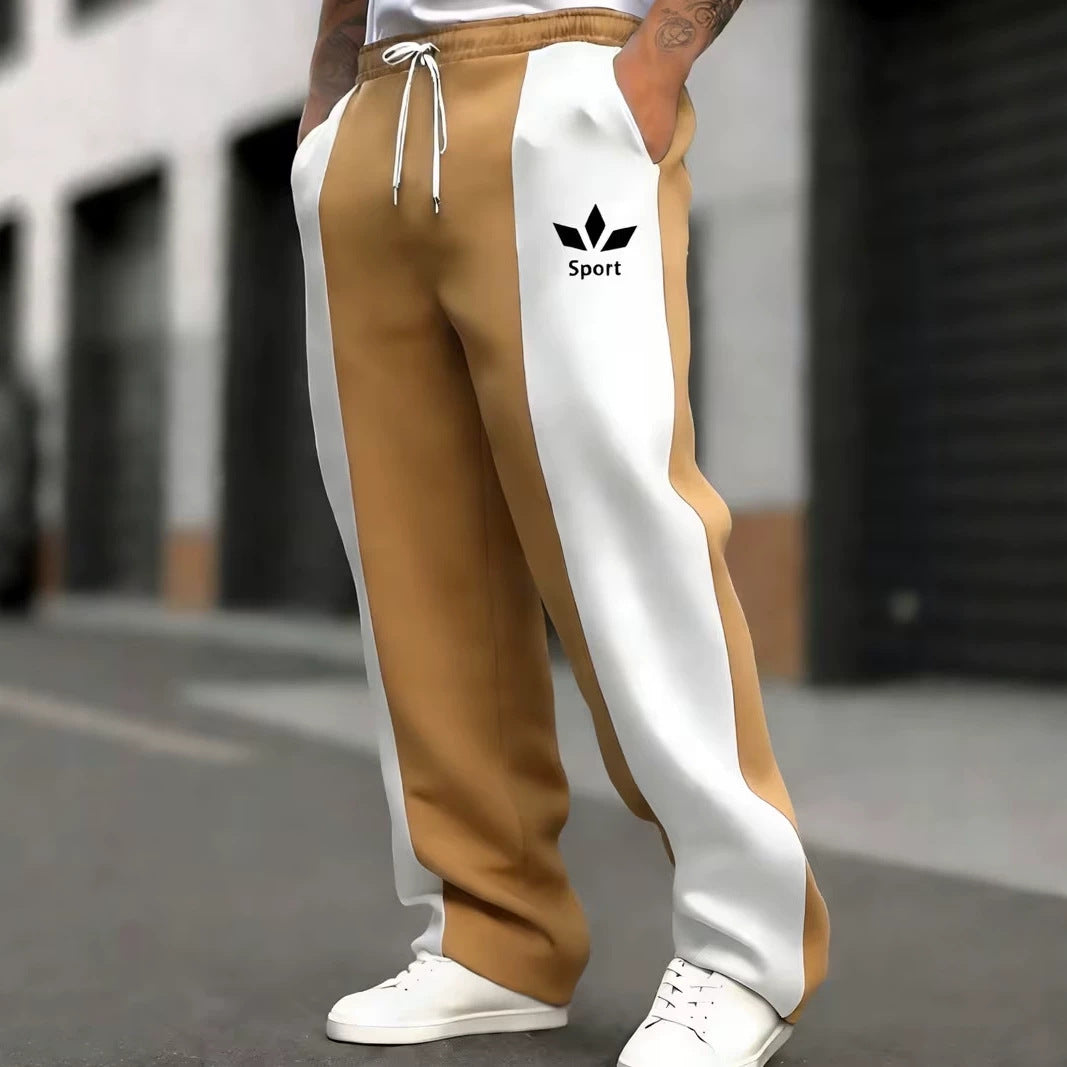 Herren Sportliche Jogginghose mit seitlichen Streifen Drune