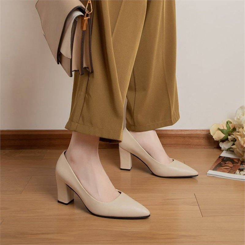 Damen klassische Blockabsatz Pumps Drune
