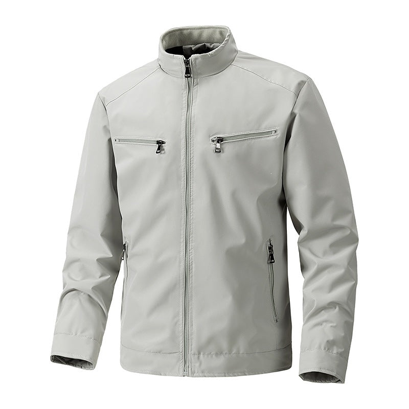 Herren Outdoorjacke mit hohem Kragen Drune