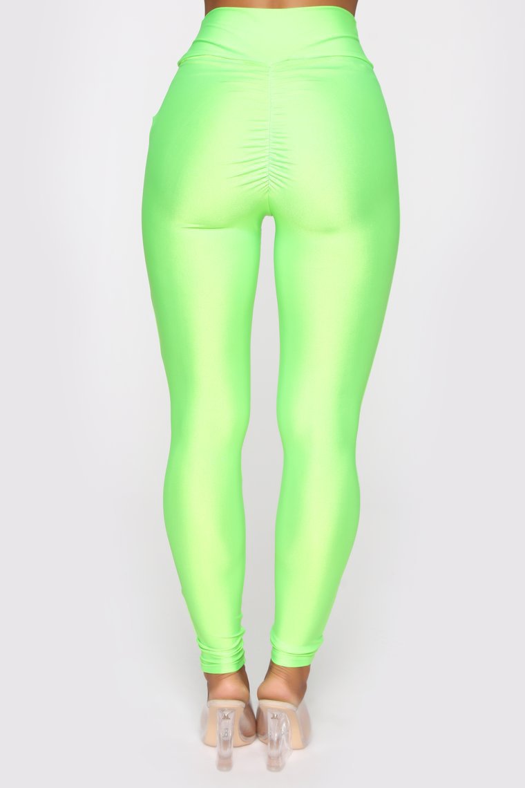 Damen Hochgeschnittene Leggings mit Raffung Drune