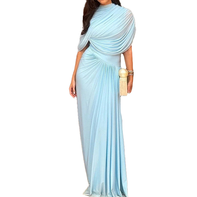 Damen Elegantes Wickelmaxikleid mit raffinierten Drapierungsdetails Drune
