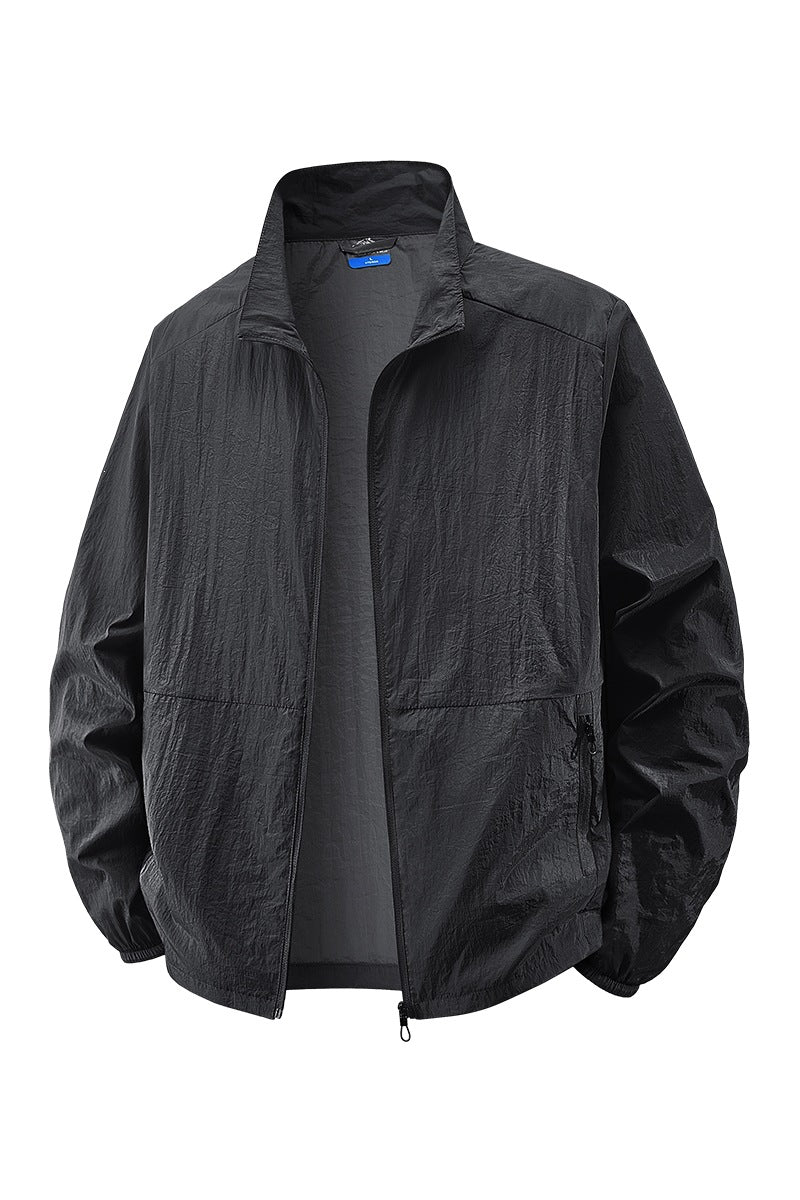Herren Leichte Windbreaker Jacke Drune