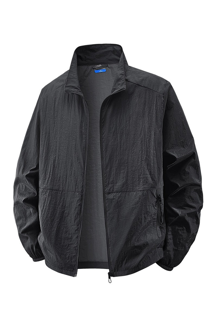 Herren Leichte Windbreaker Jacke Drune