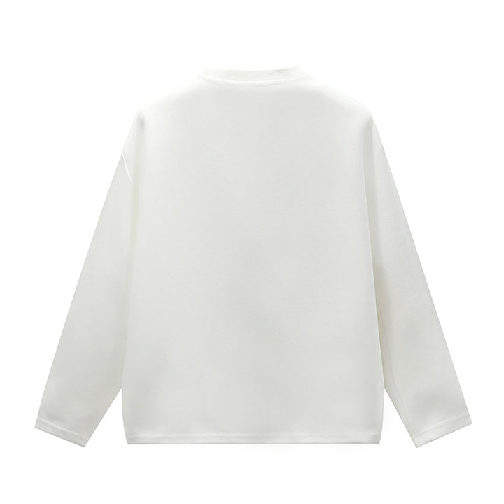 Unisex Minimalistisches Rundhals-Sweatshirt mit Raglanärmeln Drune
