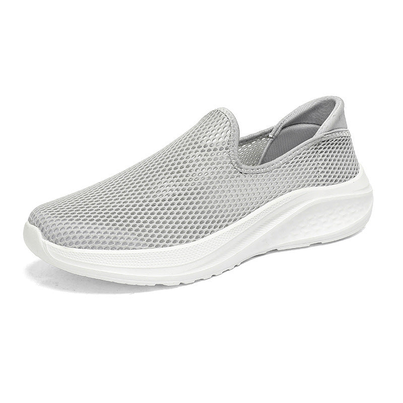 Herren nan atmungsaktiver Netz-Sportschuh mit Schlupfform und stoßdämpfender Laufsohle Drune