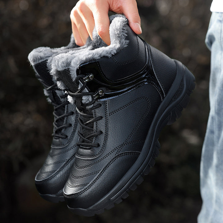 Damen Gefütterte Winter-Trekking‑Stiefelette mit Kunstfellfutter und griffiger Profilsohle Drune