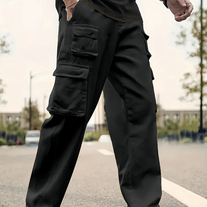 Herren Utility-Cargohose mit mehreren Klapp- und Reißverschlusstaschen Drune