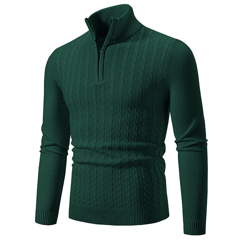 Herren Strickpullover mit Stehkragen Drune