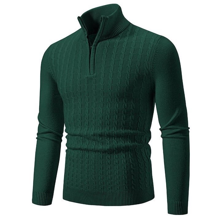 Herren Strickpullover mit Stehkragen Drune