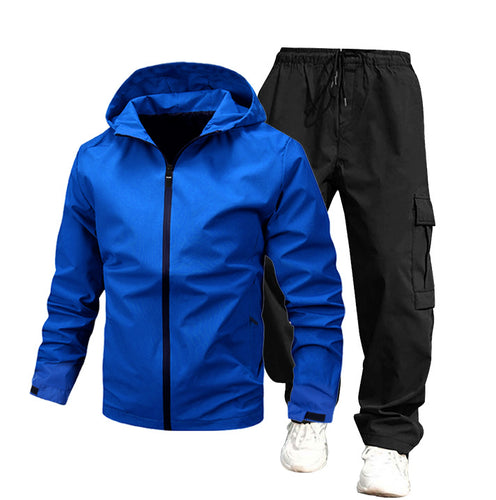 Herren Wetterfeste Outdoor-Jacke und Cargo-Hose Drune