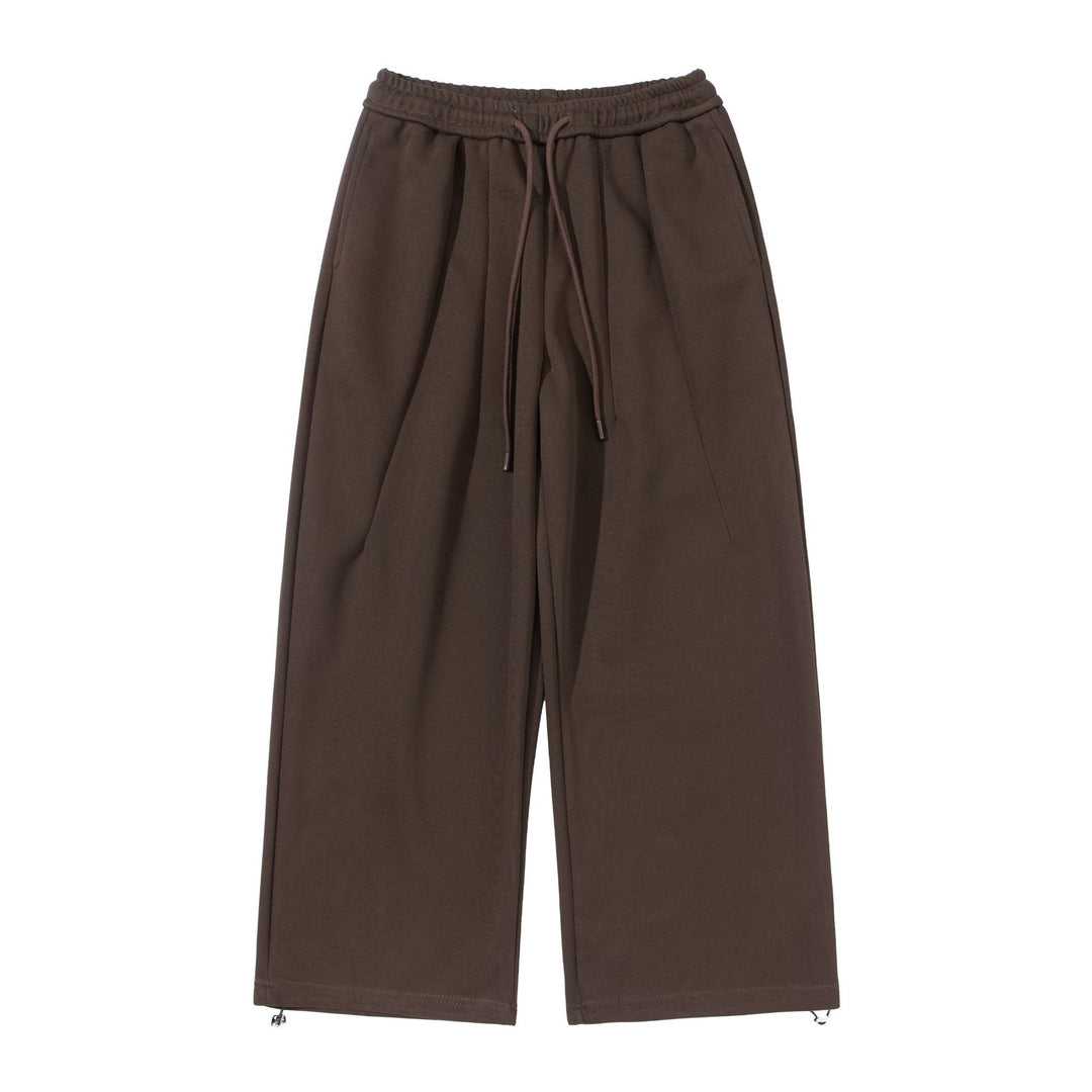 Unisex Weite Cropped Jogginghose mit Tunnelzugbund, Eingrifftaschen und verstellbarem Saum Drune