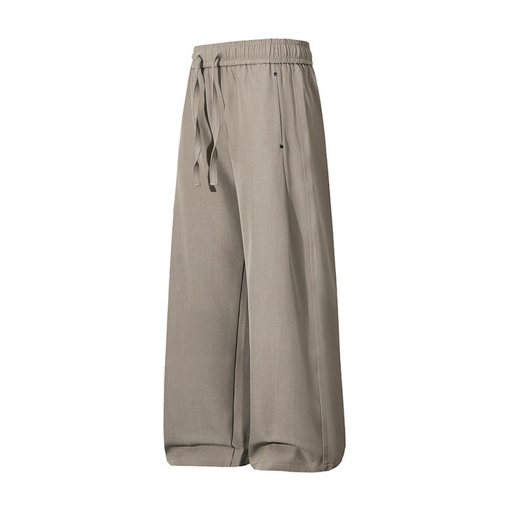 Damen Weite Palazzo‑Hose mit hohem Elastbund & Kordelzug Drune