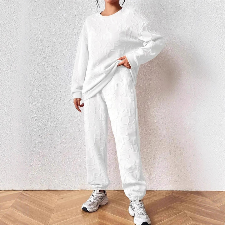 Damen Set aus hochwertigem Sweatshirt und Jogginghose Drune