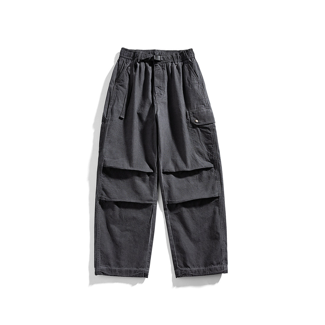 Herren Relaxed Cargo-Hose mit elastischem Bund, Lagen-Paneelen und Utility-Taschen Drune