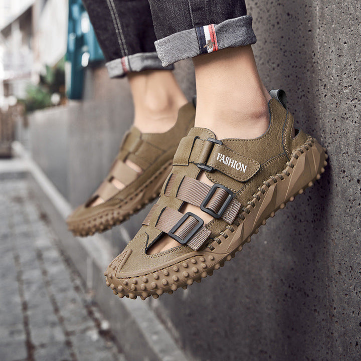 Herren Sportliche Freizeitsandalen mit verstellbaren Riemen und rutschfester Sohle Drune