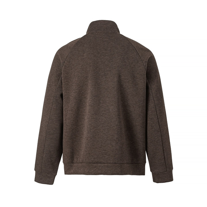 Unisex Halb‑Zip Oversize Sweatshirt mit Stehkragen und Raglanärmeln Drune