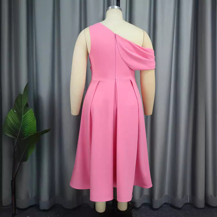 Damen Abendkleid mit asymmetrischem Schnitt und elegantem Oberteil Drune