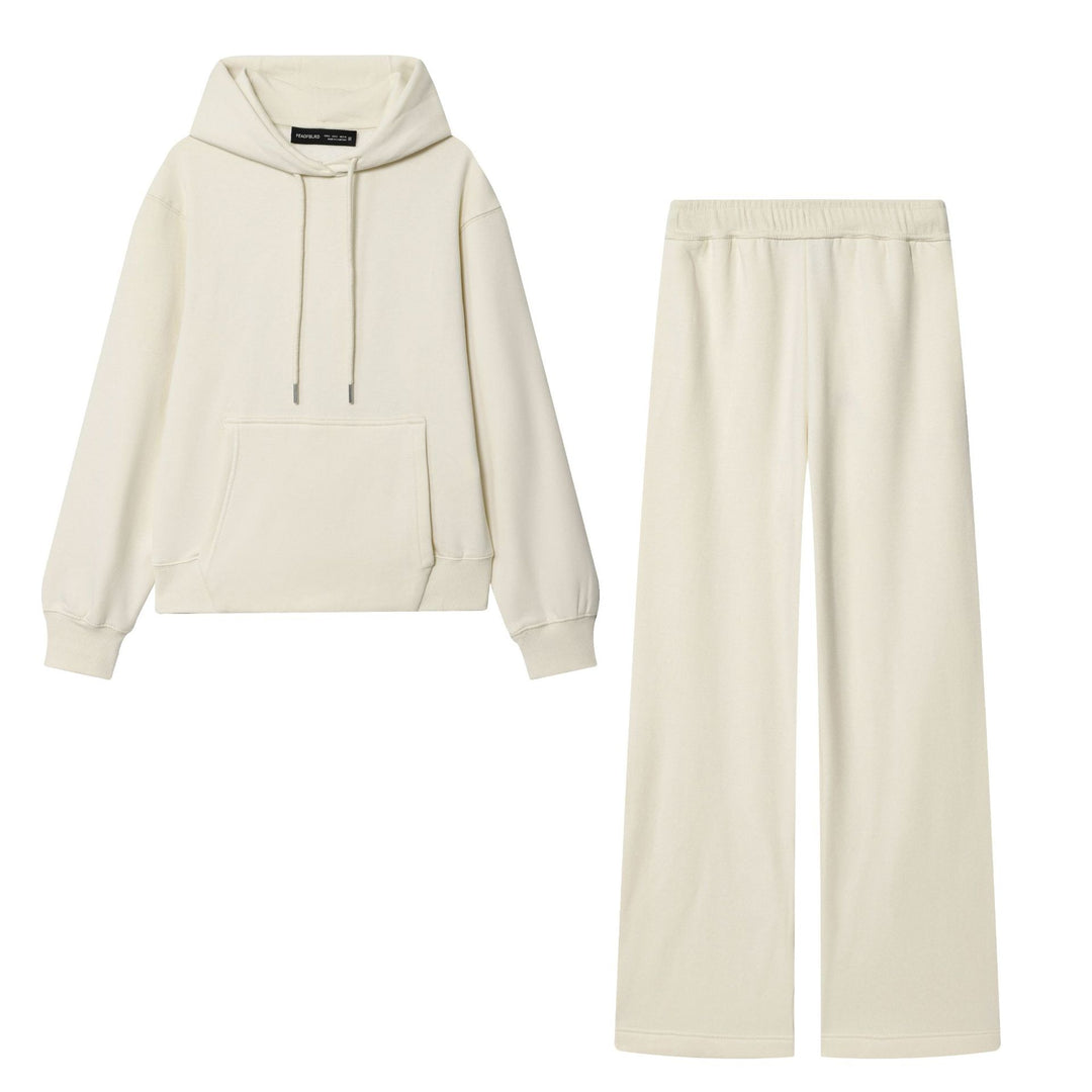 Damen nan Lounge‑Set mit Oversize Hoodie und weitem Sweatpant‑Hose Drune