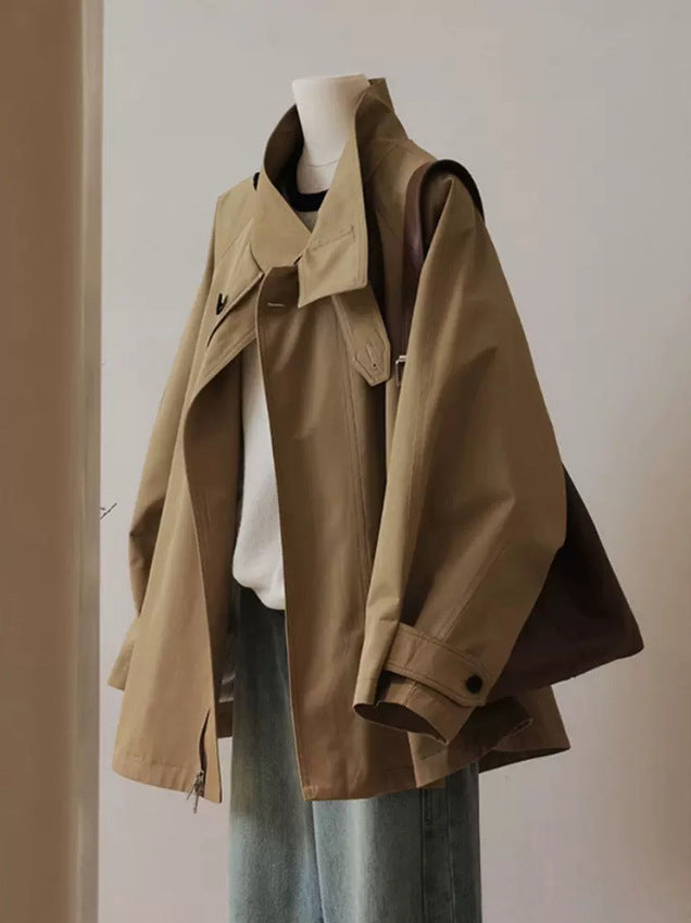 Damen Lässige, übergroße Utility-Jacke Drune