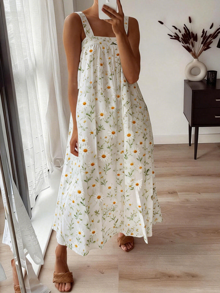 Damen Maxikleid mit floralem Muster und luftiger Passform Drune