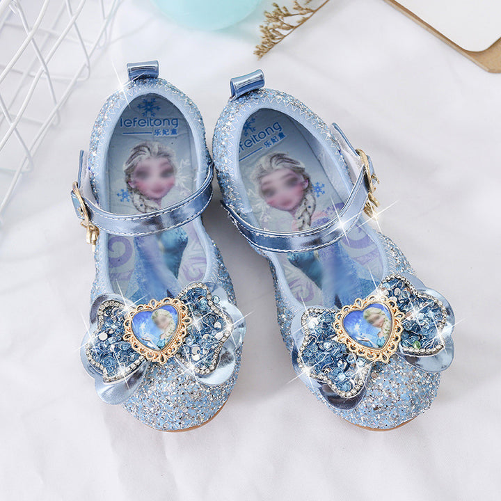 Mädchen Glitzernde Ballerina-Schuhe mit Herzdetaillierung Drune
