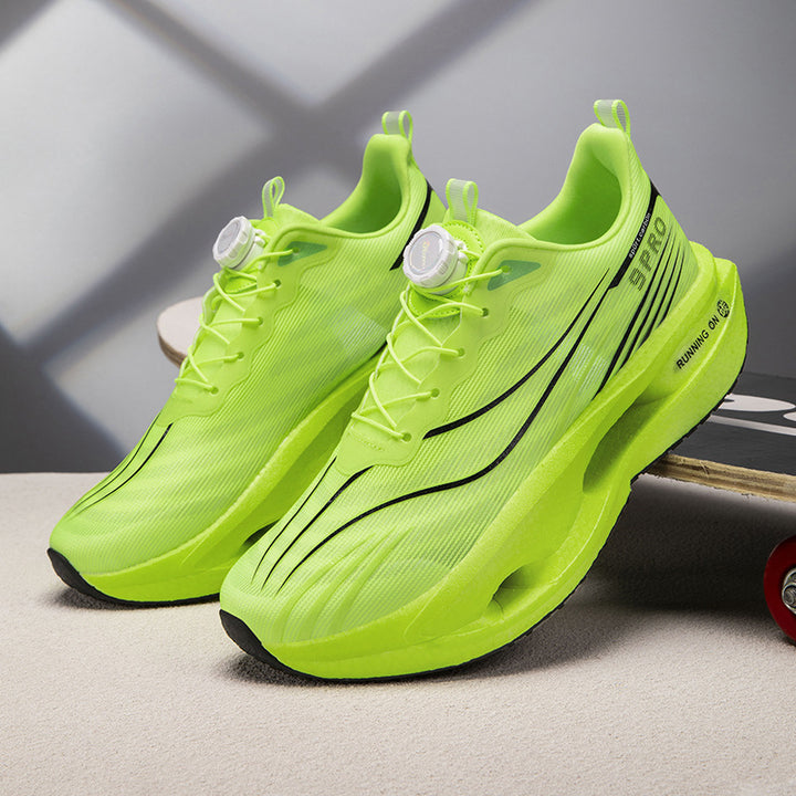Unisex Performance-Laufsneaker mit Drehverschluss, geformter Hohlkammer-Zwischensohle und atmungsaktivem Strickobermaterial Drune