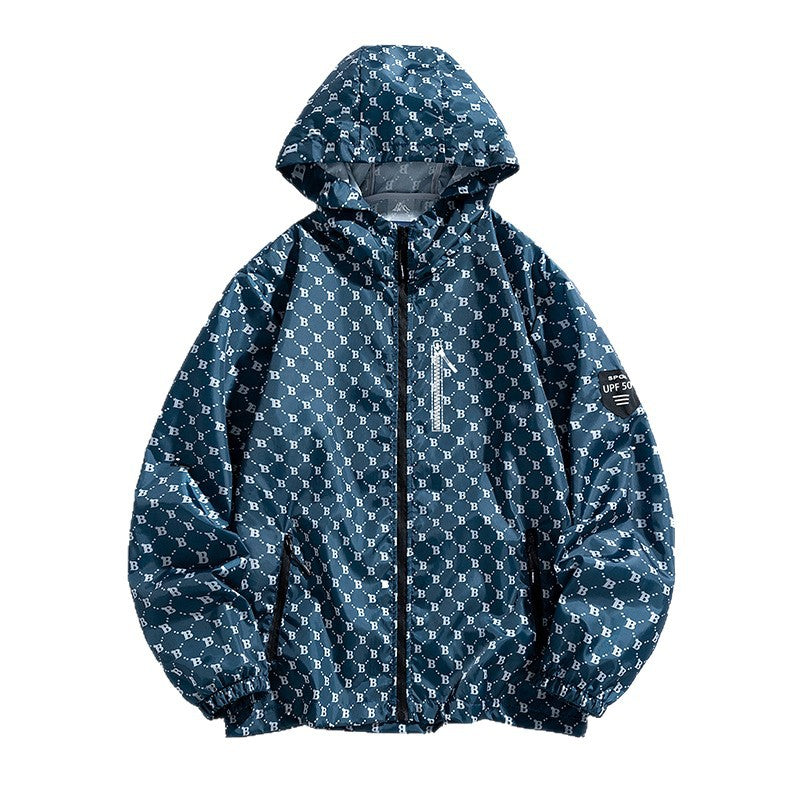 Herren Sportliche Windbreaker-Jacke Drune