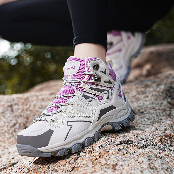 Damen Knöchelhohe Trail‑Wanderstiefel mit atmungsaktivem Mesh und griffiger Profilsohle Drune