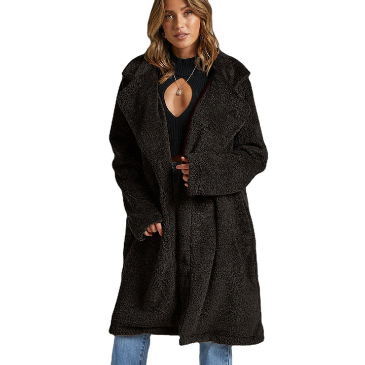 Damen Lange Fleecejacke Drune