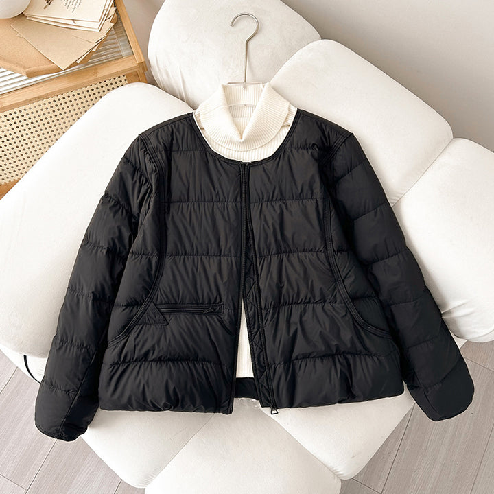 Damen Bequeme gesteppte Freizeitjacke mit hochschließendem Kragen und seitlichen Taschen Drune