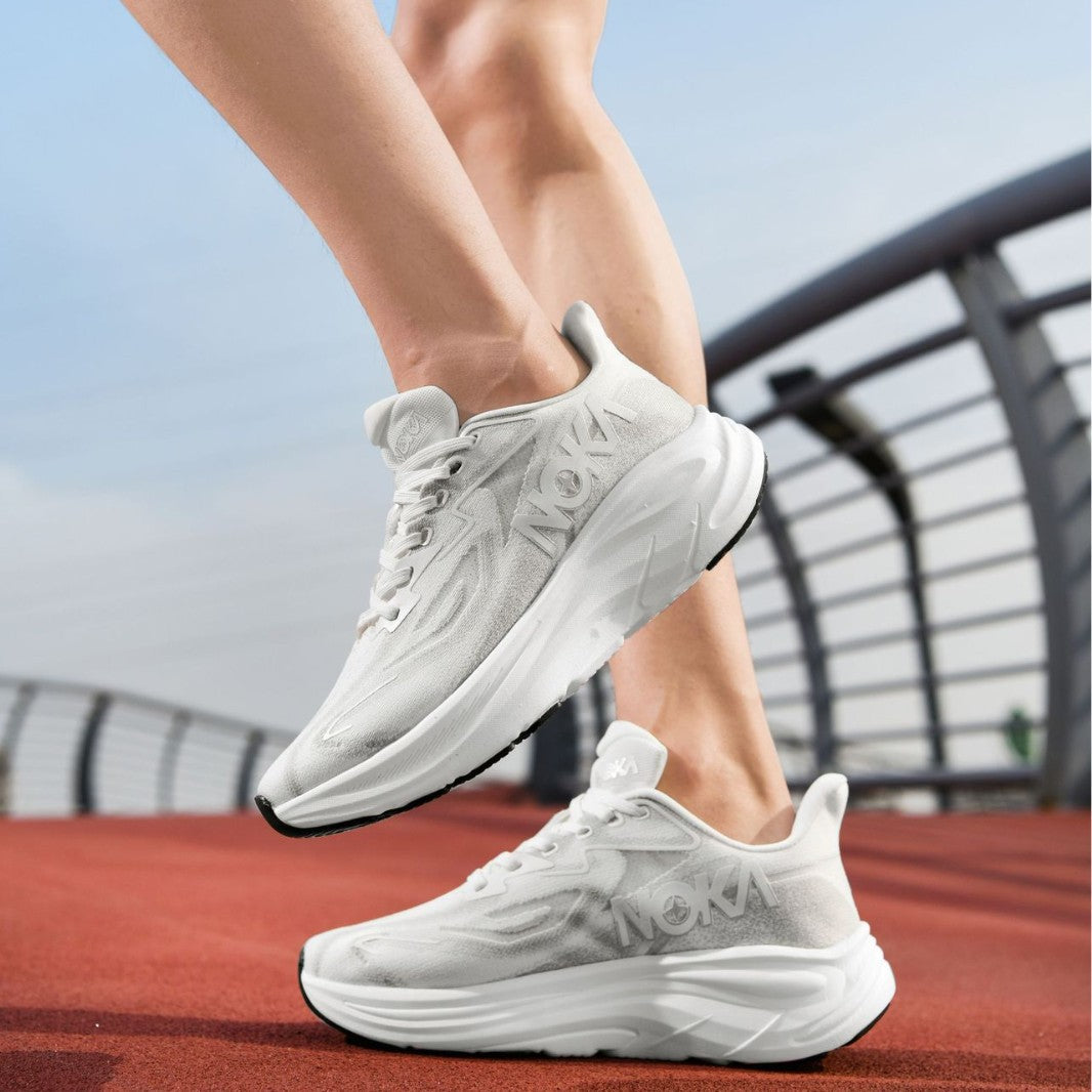 Unisex gedämpfte Hohlkern-Roadrunning Schuhe mit atmungsaktivem Strickoberteil und ergonomischer Plateau-Zwischensohle Drune