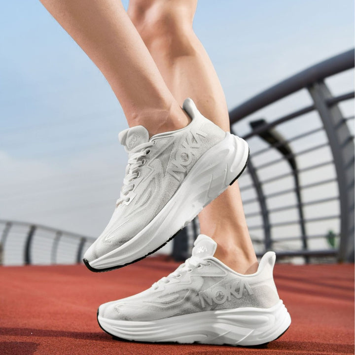 Unisex gedämpfte Hohlkern-Roadrunning Schuhe mit atmungsaktivem Strickoberteil und ergonomischer Plateau-Zwischensohle Drune