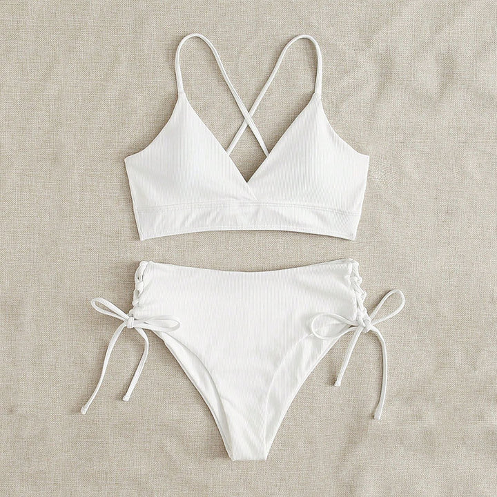 Damen Triangel-Bikini mit raffinierten Kordeldetails Drune