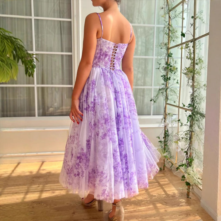 Damen Abendkleid mit floralem Design und elegantem Schnitt Drune