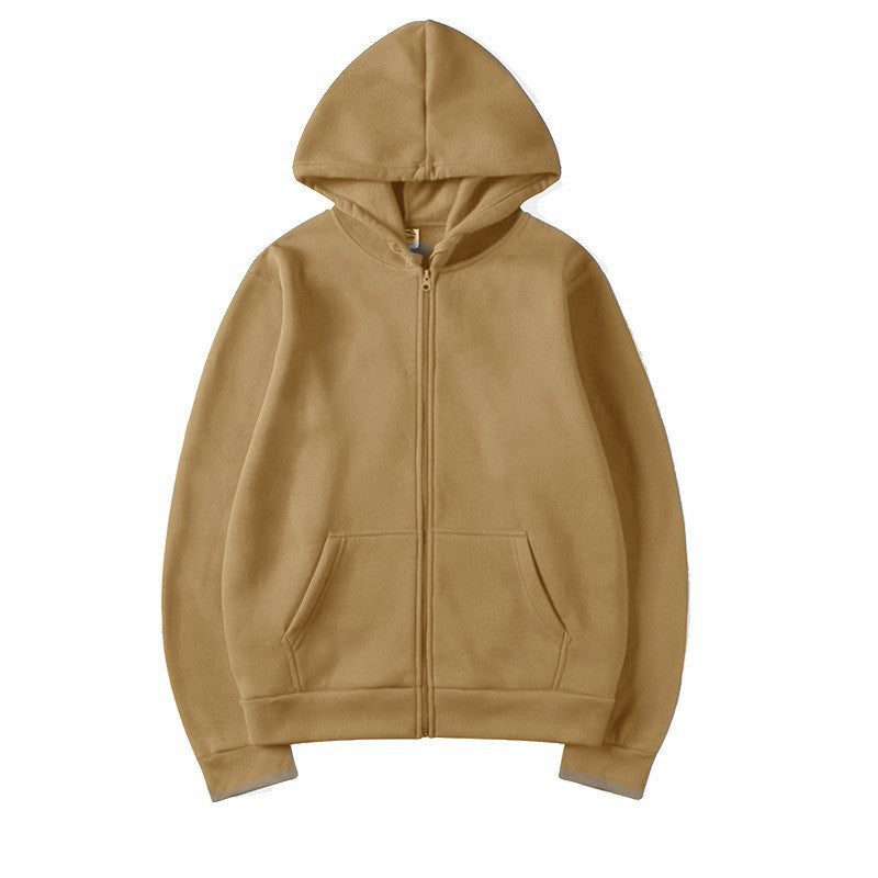 Damen Sportlicher Kapuzenpullover mit durchgehendem Reißverschluss und Tasche Drune