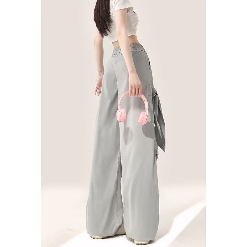 Damen Cargo-Hose mit weitem Schnitt und praktischen Seitentaschen