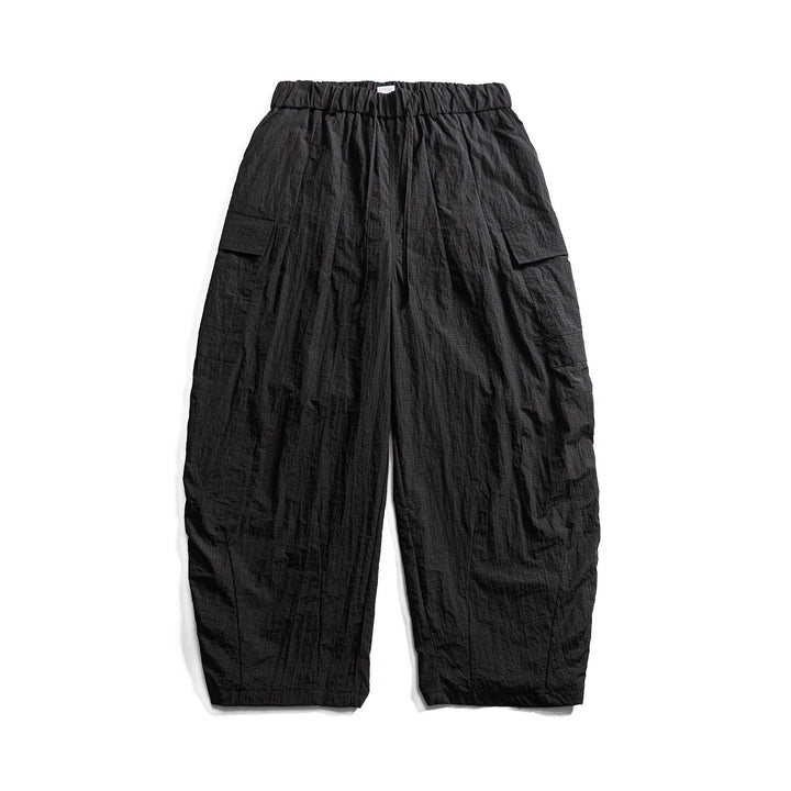 Herren Leichte Crinkle‑Optik Cargo‑Jogginghose mit elastischem Bund und Kordelzug Drune