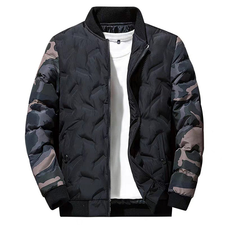 Herren Urbane Camouflage Steppjacke Drune