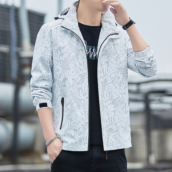 Herren Sportliche Übergangsjacke mit praktischem Kapuzendesign Drune