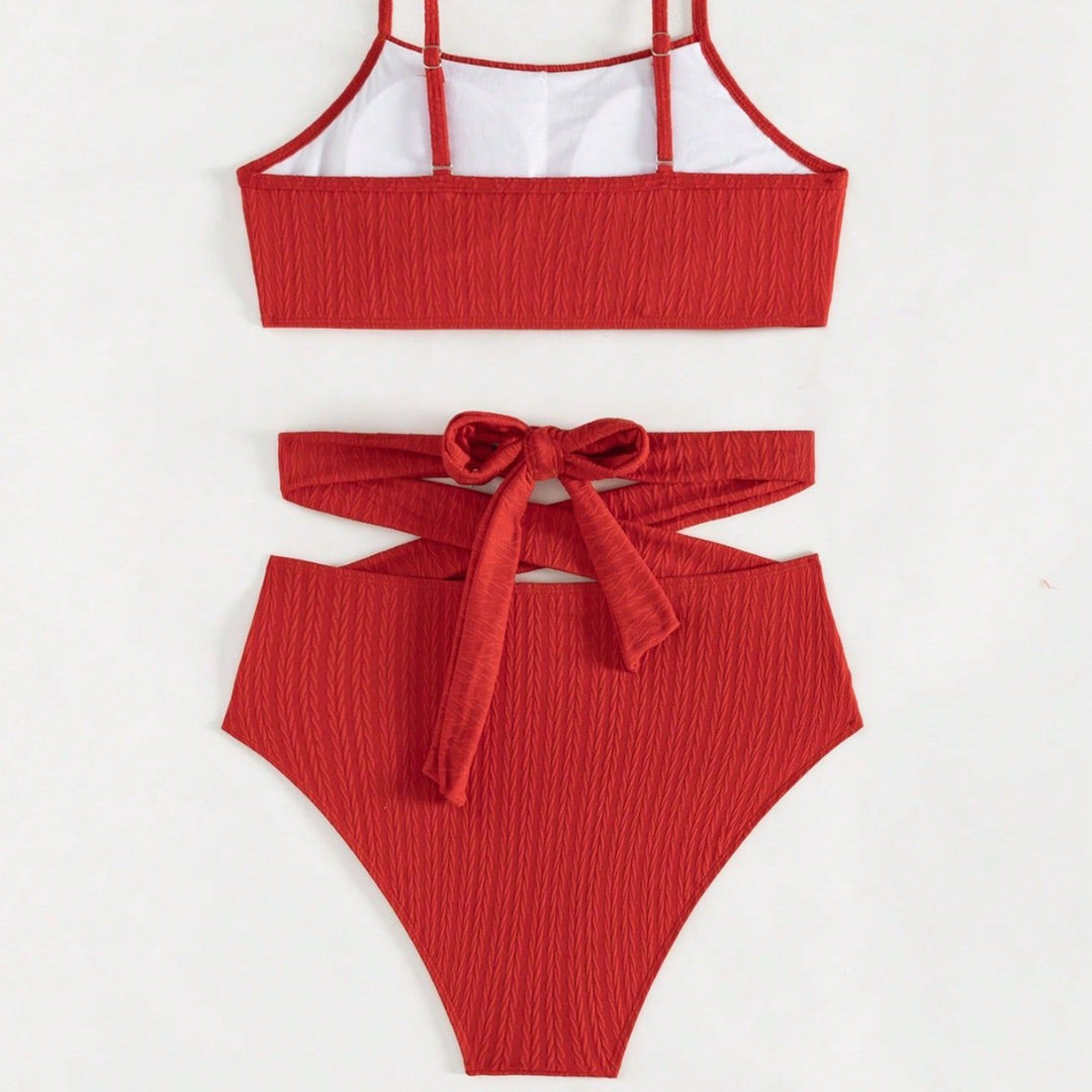 Damen Hochtaillierter Bikini mit angesagtem Schnitt Drune