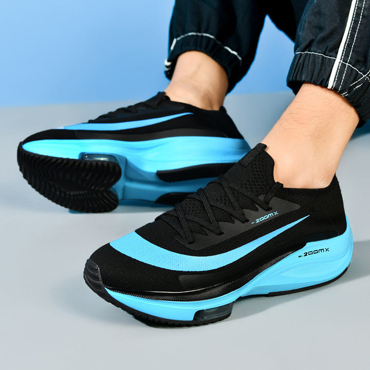 Unisex Performance-Laufschuh mit sockenähnlichem Strickschaft, sichtbarer Luftdämpfung und reaktionsfreudiger Zwischensohle Drune