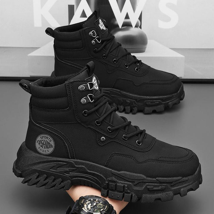 Damen Sportliche High-Top Stiefel mit rutschfester Sohle und strapazierfähigem Obermaterial Drune