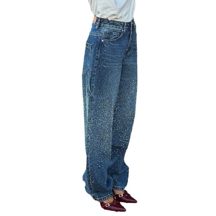 Damen Modisches Oversized T-Shirt mit Spitzenärmeln Drune